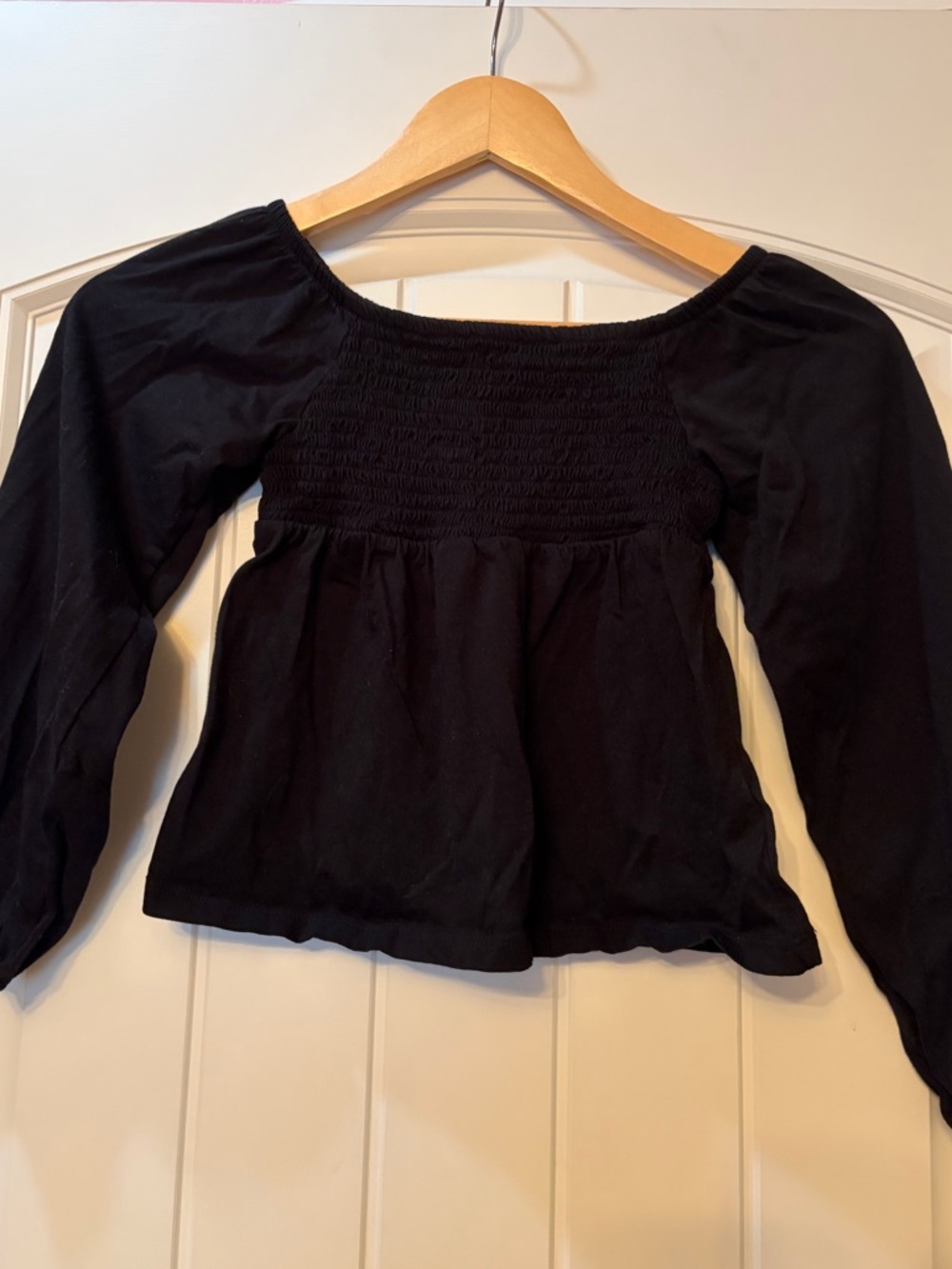 Old Navy Black Puff Sleeve Top
